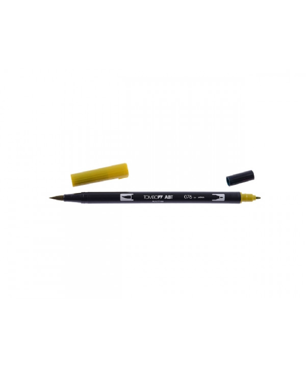 076 Green Ochre - Tombow Dual Brush Pen