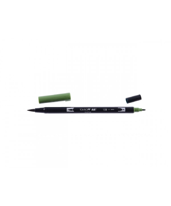 158 Dark Olive - Tombow Dual Brush Pen